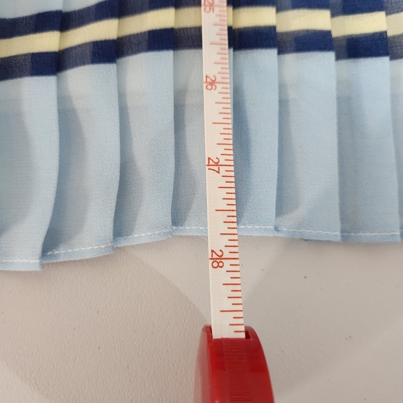 Banana Republic Striped Multicolor Pleated Skirt, Size 2 - Picture 6 of 6